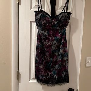 Marchesa Floral and Lace Corset Style Dress!